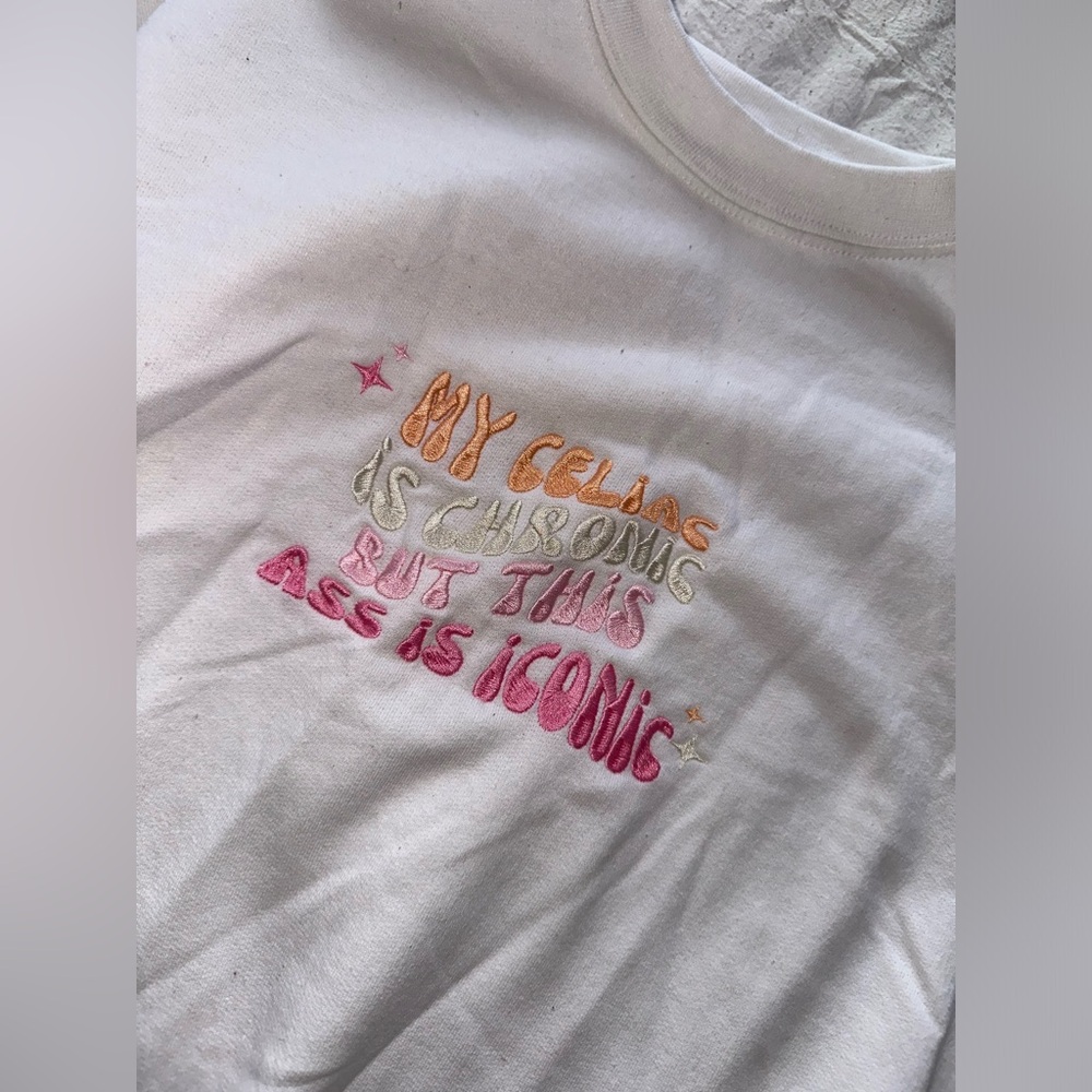 Etsy created celiac crew neck sweatshirt